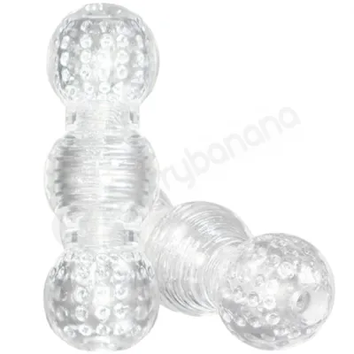 M For Men Master Stroker Clear Multi Textured Masturbator