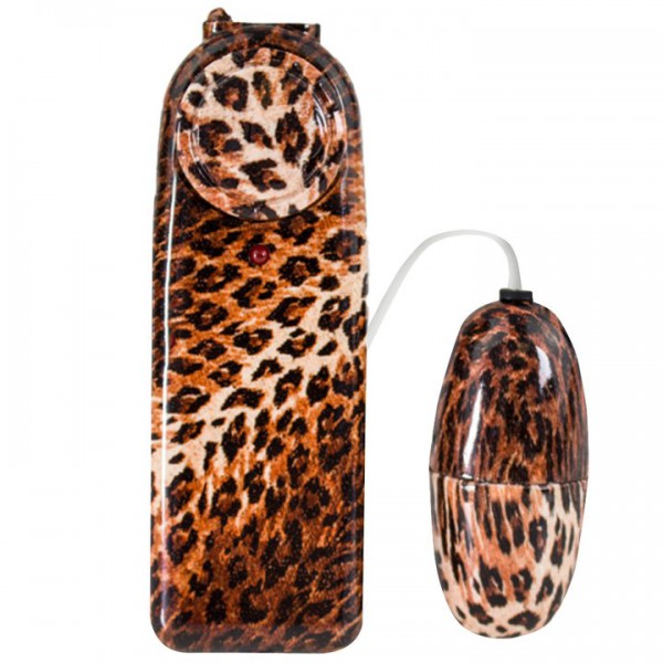 Bondara Make Me Purr Leopard Remote Vibrating Love Egg