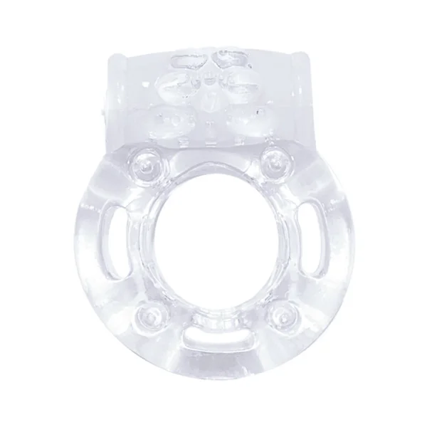 The Macho Crystal Collection Vibrating Cock Ring (clear)
