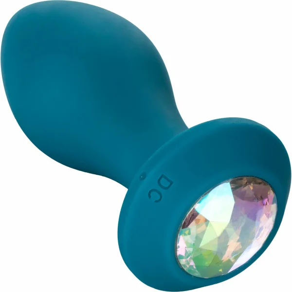 Power Gem Silicone Vibrating Crystal Anal Probe by CalExotics - Blue