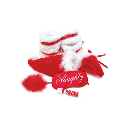 Bodywand Holiday Bed Spreader Gift Set 6 Pcs Red white