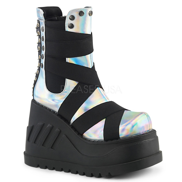 4 3/4 inches PF Wedge Mid-Calf Boot, Inside Zip