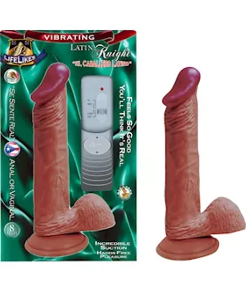 Lifelikes Vibrating Knight Dildo - 8 Inch — image 6 of 6