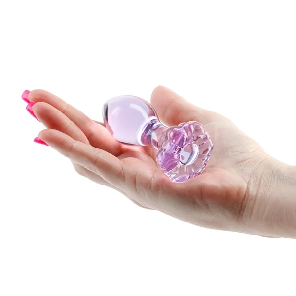 Crystal Glass Flower Anal Plug — image 9 of 10