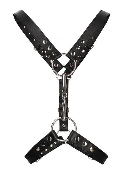 Men's Harness With Metal Bit - Black — image 5 of 6