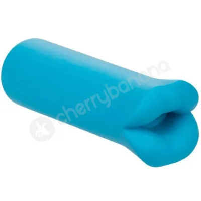 Kyst Lips Blue Ultra Plush Liquid Silicone Clit Vibrator