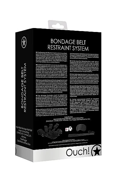 Bondage Belt Restraint System - Black — image 6 of 8