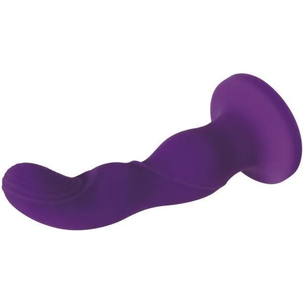 Love Harnessed Vibrating Dildo Purple