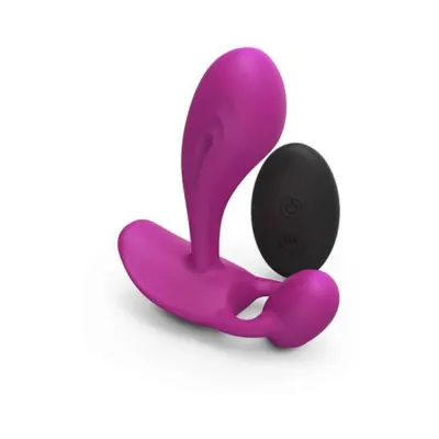 G Spot Vibrators Love To Love Witty Rechargeable Remote controlled Silicone P G Vibrator Sweet Orchid