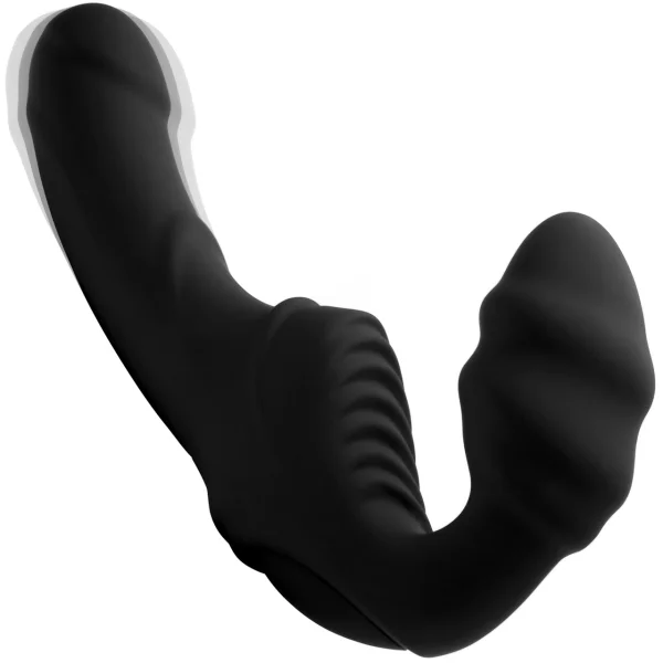 Pro Rider 9x Vibrating Silicone Strapless Strap-On Dildo w/ Remote Control