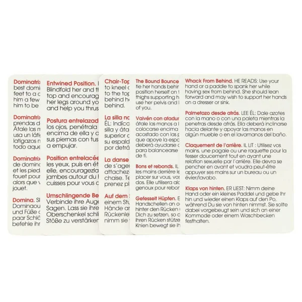 50 Positions Of Bondage Sex Position Cards