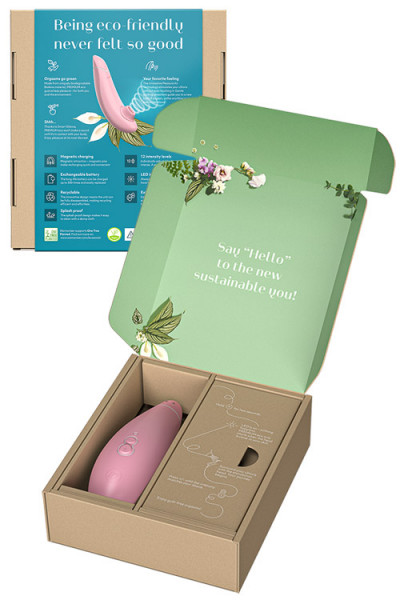 Womanizer Eco Premium 6.1" Recyclable Pleasure Air Clitoral Stimulator