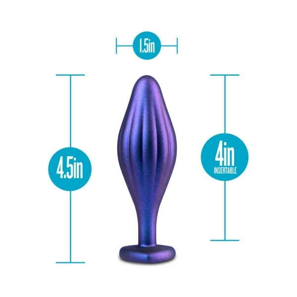 Anal Adventures Matrix - Wavy Bling Plug -  Sapphire