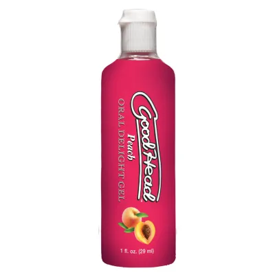Goodhead Oral Delight Gel Peach 1 Oz Bulk