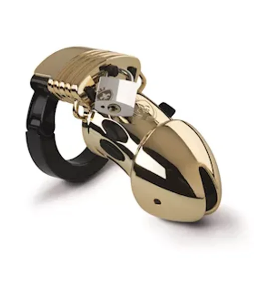 Mystim Pubic Enemy No 1 Cock Cage Edition - Gold — image 2 of 2