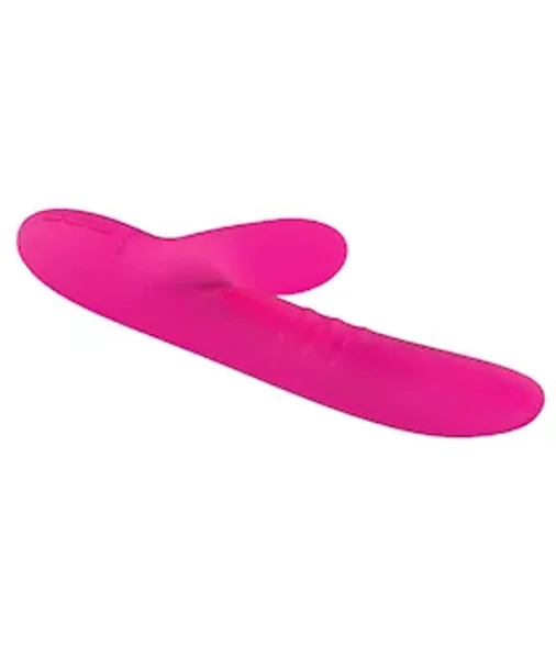 Peri Swirl Tongue Heating Rabbit Vibrator - Rose - 9 Inch — image 13 of 14