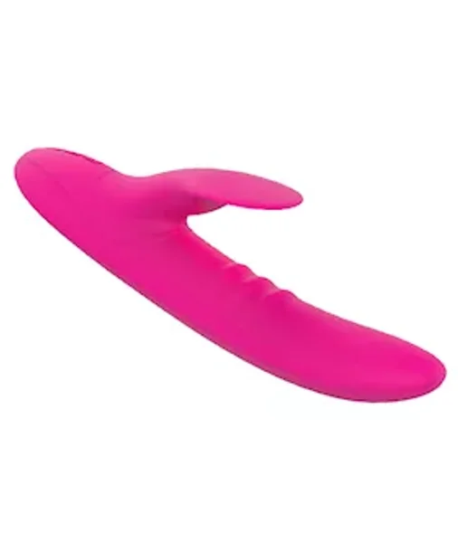 Peri Swirl Tongue Heating Rabbit Vibrator - Rose - 9 Inch — image 14 of 14