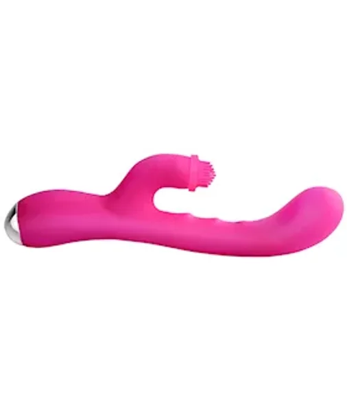 Idol Rabbit Style Vibrator - Rose - 8.4 Inch — image 7 of 10