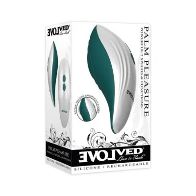 Evolved Palm Pleasure Teal white