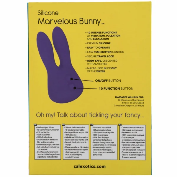 Mini Marvels Silicone Marvelous Bunny Vibrator by CalExotics