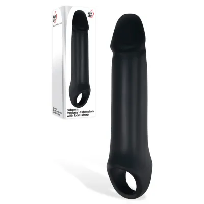 Adam and Eve 9 Fantasy Penis Extension Sleeve with Ball Strap