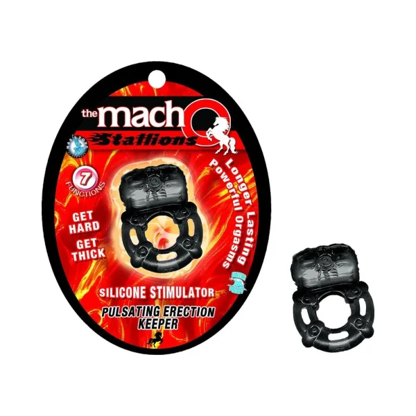 Macho Pulsating Erection Keeper (black) — image 4 of 4