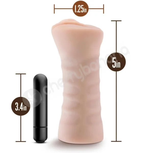 M For Men Rain X5 Plus Ultra Soft Stroker With Bullet Vibe