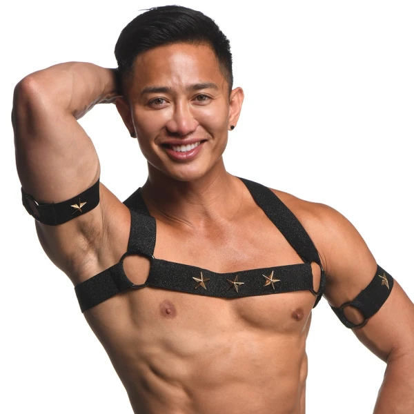 Master Series Rave Harness Elastic Chest Harness in L/XL