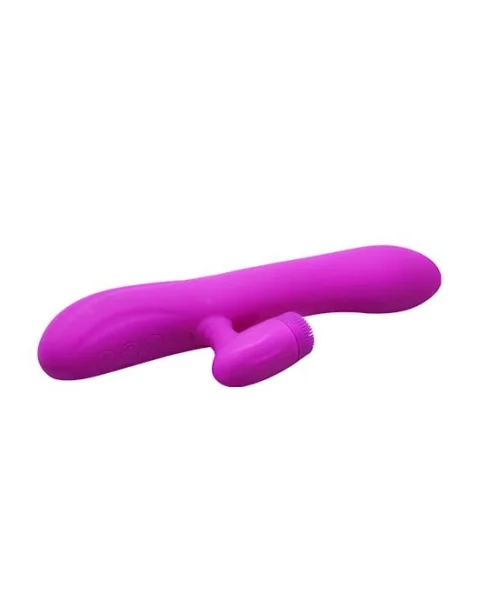 Derrick Dual Rabbit Tongue And G-spot Vibe - 8 Inch