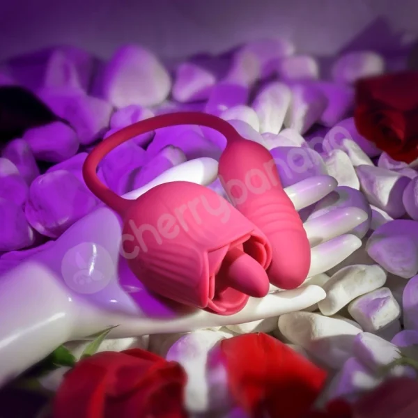 Evolved Wild Rose Flickering Stimulator With Thrusting Bullet