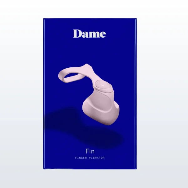 Fin Silicone Rechargeable Finger Vibrator by Dame - Quartz