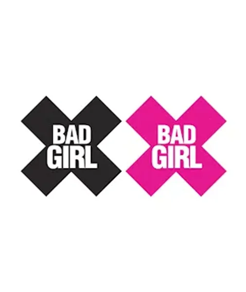 Bad Girl Pasties - Pink/black — image 3 of 3