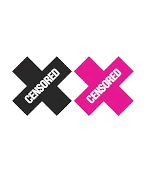 Censored Pasties - Pink/black — image 3 of 3