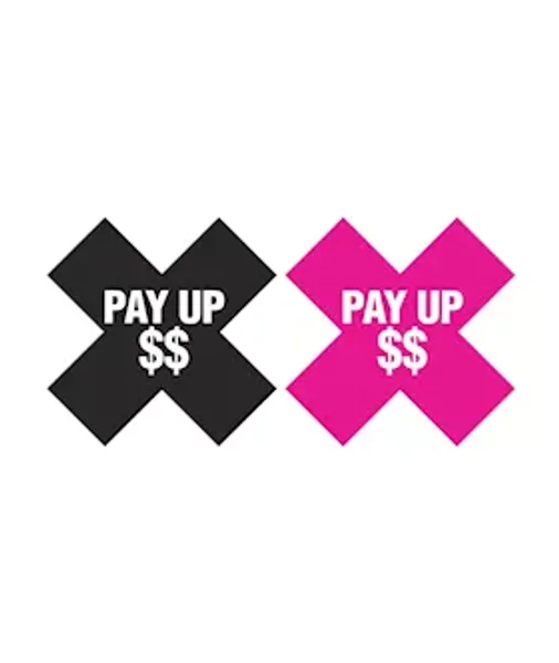 Pay Up Pasties - Pink/black — image 3 of 3