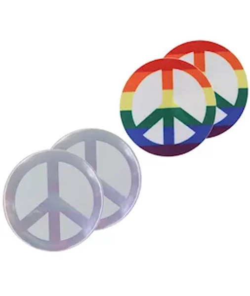 Pride Peace Signs Pasties - Rainbow — image 2 of 2