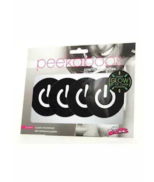 Glow In The Dark Power Button Pasties - Various — image 2 of 2
