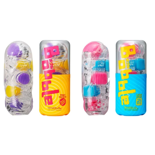 Tenga Bobble Penis Masturbation Sleeve - Crazy Cubes