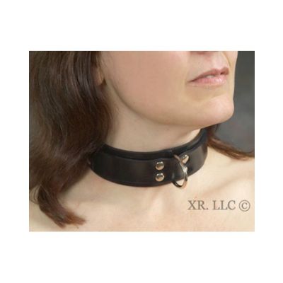 Slim Line Rubber Collar Black