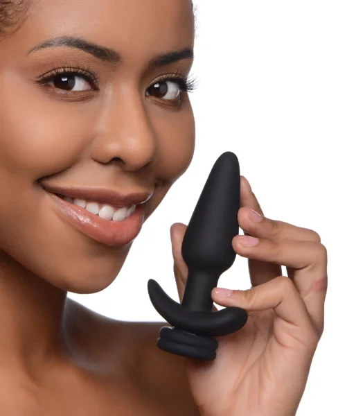Interchangeable 10x  Vibrating Small Silicone Anal Silicone Anal Plug With Remote