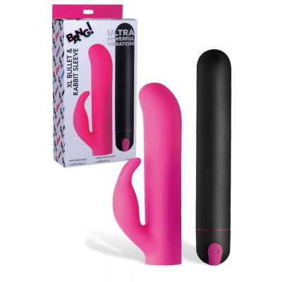 Bang 8 5 XL Bullet With Removable Rabbit Sleeve