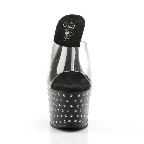 STARDUST-701 - 7" Rhinestone Studded Platform Slide — image 10 of 12