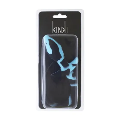 Kinki Silicone Tail Butt Plug Blue black 3 Inch