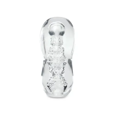 Zolo Gripz Dotted Squeezable Clear Stroker
