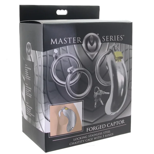Master Series Forged Captor Chastity Cage