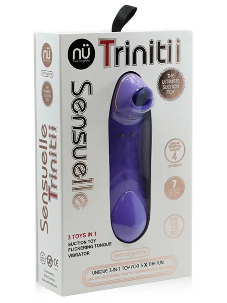 Nu Sensuelle Trinitii Flickering & Suction Clit Massager
