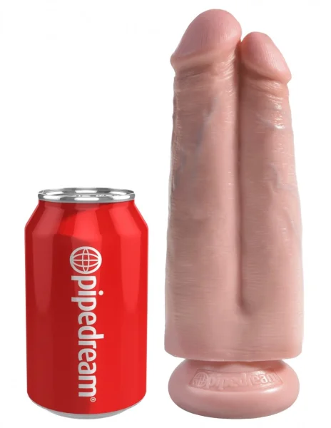 King Cock 7" Two Cocks One Hole - Flesh — image 5 of 6
