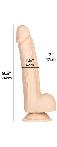 9″ Tristan Vibrating Cock + Balls