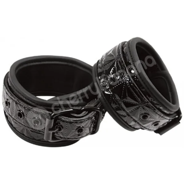 Sinful Black Ankle Cuffs