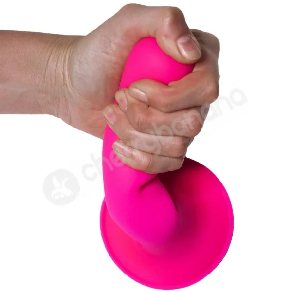 Adrien Lastic Hitsens 4 Pink 6.8" Dual Density Silicone Dildo