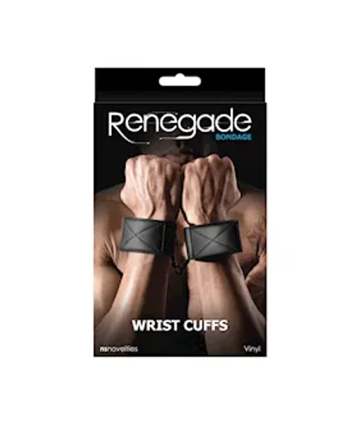 Renegade Bondage Wrist Cuff Black - Black — image 4 of 4